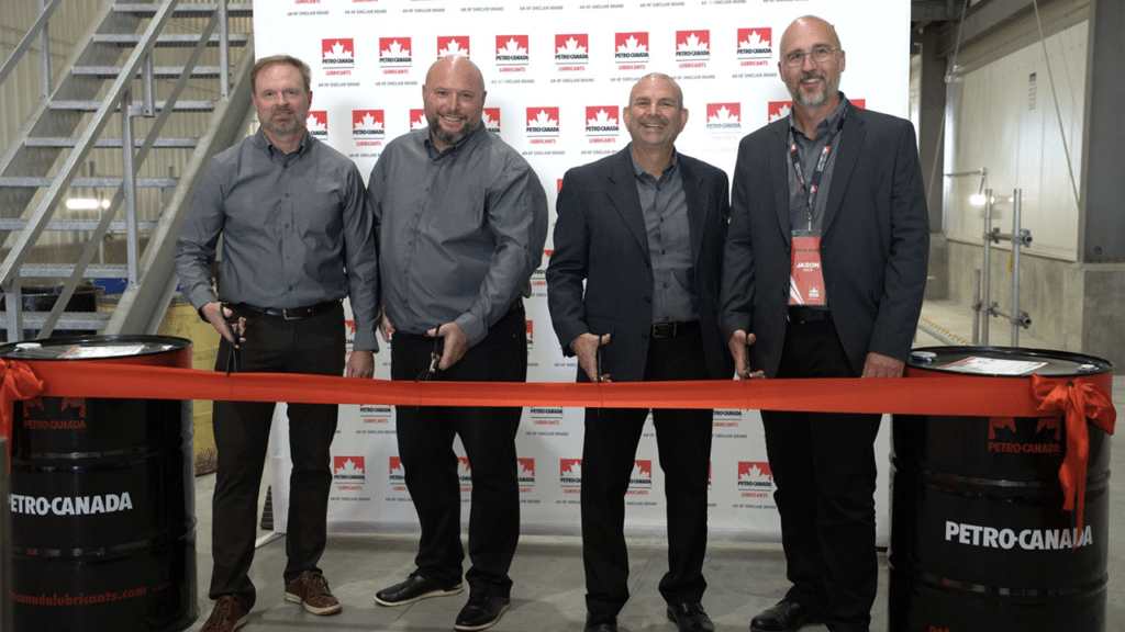 “Today is a big day for us! It’s the Grand Opening of our Edmonton Distribution Centre, and we couldn’t be more proud of what that means for our customers in Western Canada,” Petro-Canada Lubricants reported in a LinkedIn post shared by CN on Sept. 24. (Photograph Courtesy of Petro-Canada Lubricants)